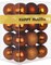 24pcs 1.6" bronze shatterproof Christmas balls for tree and event decor.